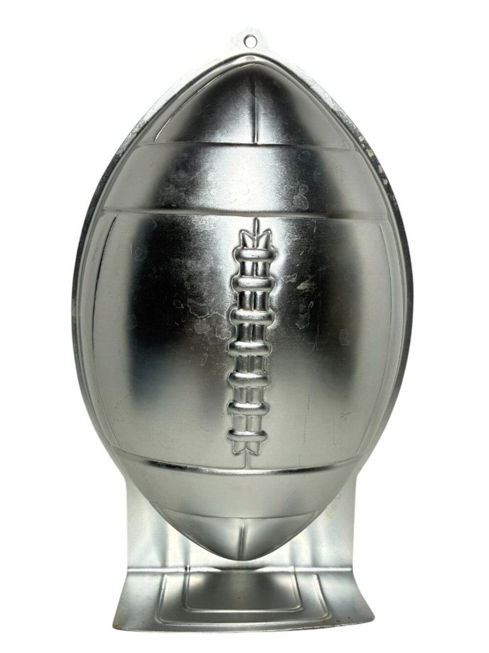 Wilton Football Cake Pan Mold #2105-6504 Aluminum Sports Game Day Party VTG 1990